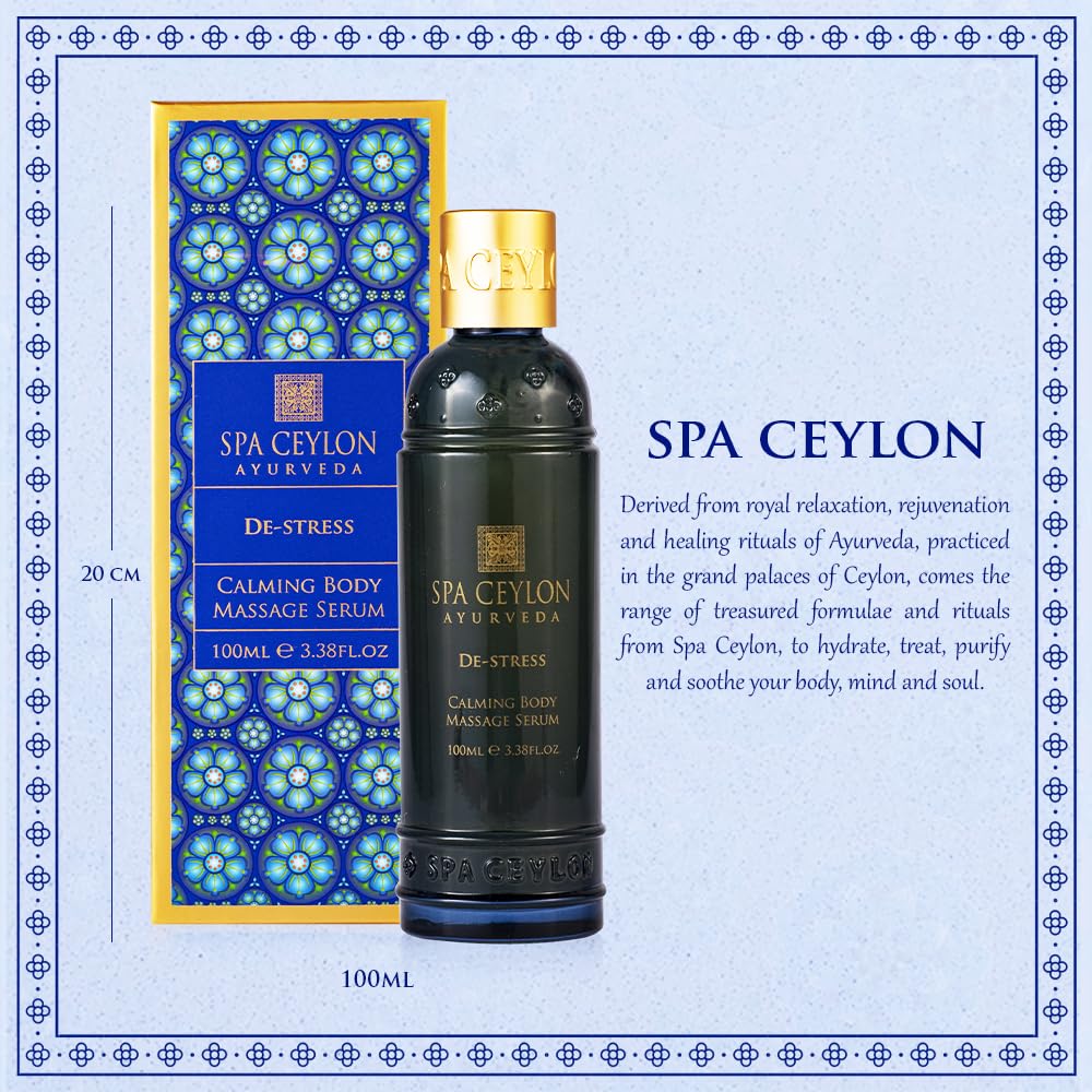 Close-up of De-Stress Calming Body Massage Serum texture