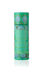 Calming spa ambiance with balm roll-on and greenery