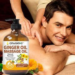 Home spa ginger oil massage setup
