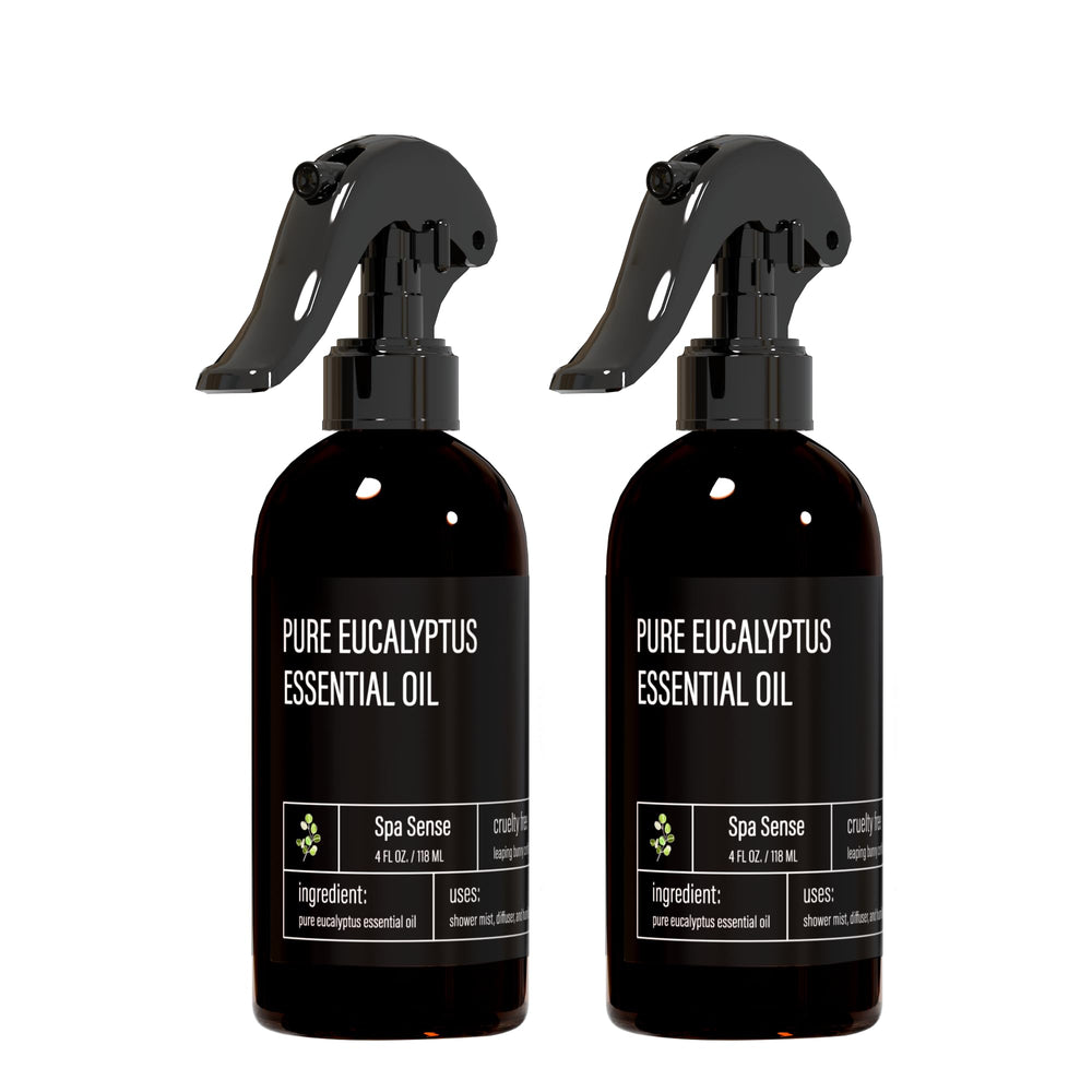 Spa Sense Eucalyptus Shower Mist bottle with spray nozzle