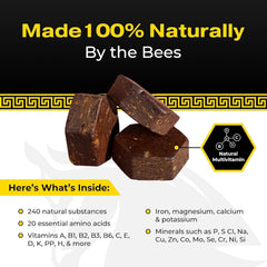 Propolis resin close-up