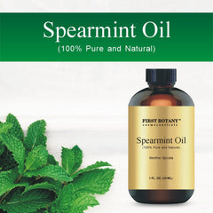 Spearmint essential oil used in an aromatherapy diffuser