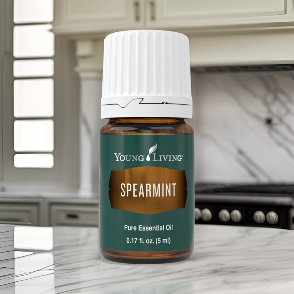 Spearmint essential oil used as massage oil