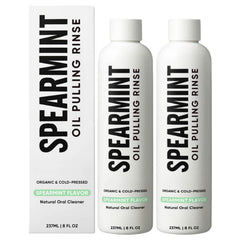Spearmint Oil Pulling Rinse bottle front view