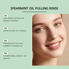 Gum health imagery with natural essential oils