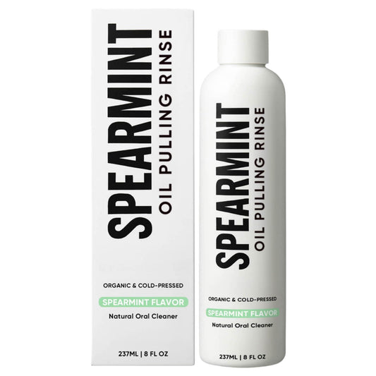 Spearmint Oil Pulling Rinse bottle 8 oz – front view