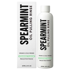 Spearmint Oil Pulling Rinse bottle 8 oz – front view