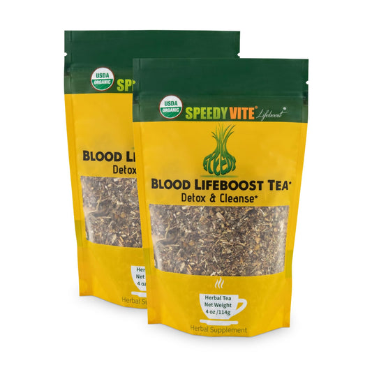 SpeedyVite Blood Cleansing LifeBoost Tea Organic product box