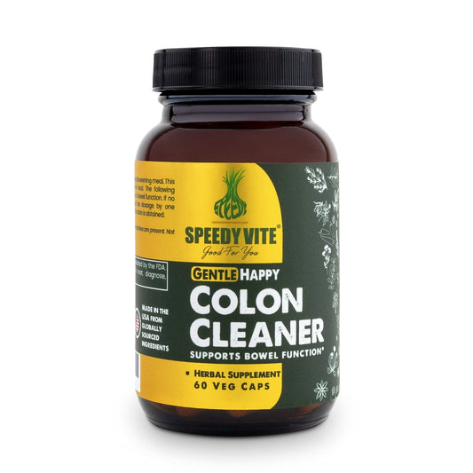 SpeedyVite Happy Colon bottle with product label