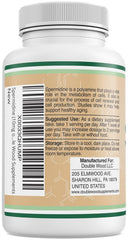 Third-party testing label on Spermidine supplement