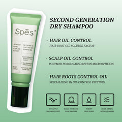 Spes no-rinse gel transforming with water to show easy cleansing.