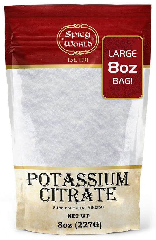 Spicy World Potassium Citrate Powder 8 oz - front view