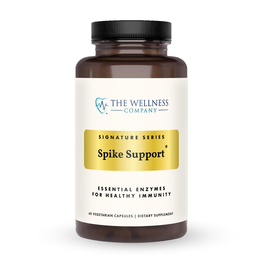 The Wellness Company Spike Support bottle close-up