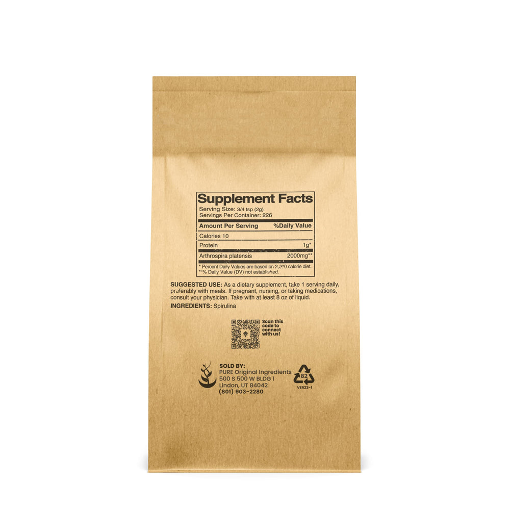 Packaging for Pure Original Spirulina Powder (1 lb)