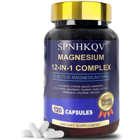 Front view of SPNHKQV Magnesium 12-in-1 Complex bottle