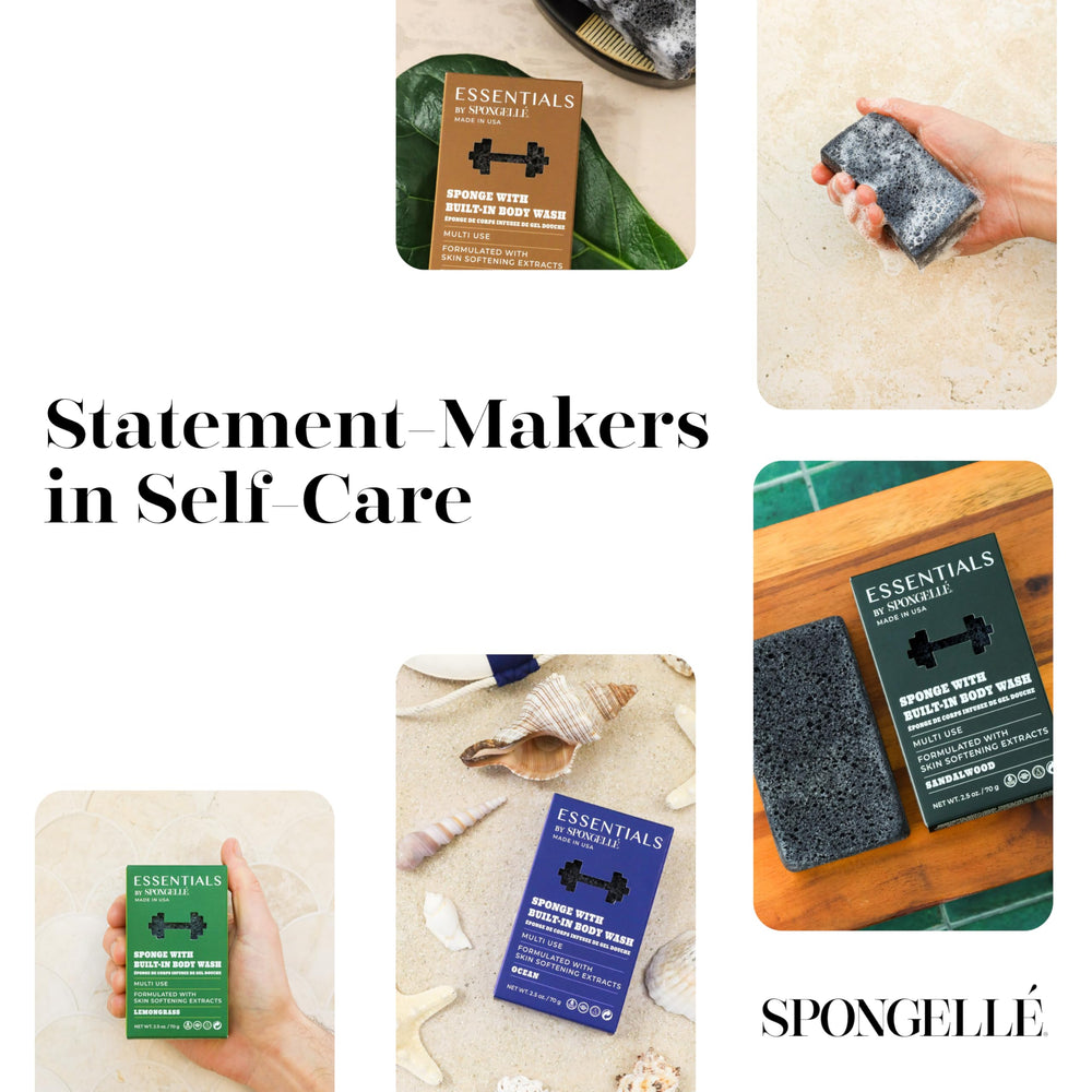 SPONGELLÉ Tobacco Leaf Buffer is dermatologist-tested and made in the USA.