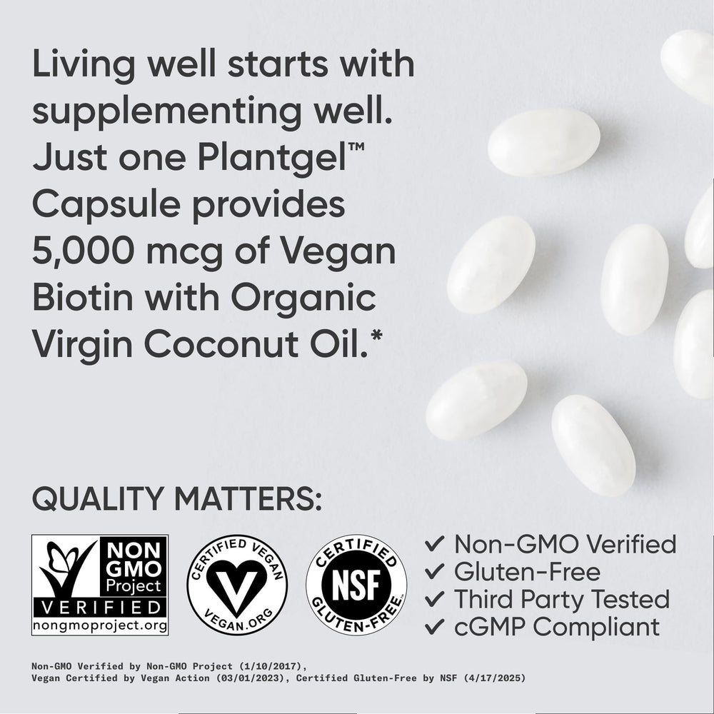 Vegan-friendly Biotin supplement packaging