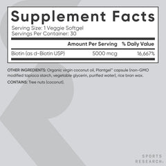 Non-GMO gluten-free soy-free biotin capsules