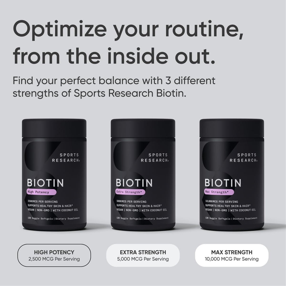 Biotin 5000 mcg for healthy hair and skin