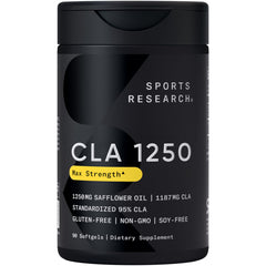 Sports Research CLA 1250mg bottle front label