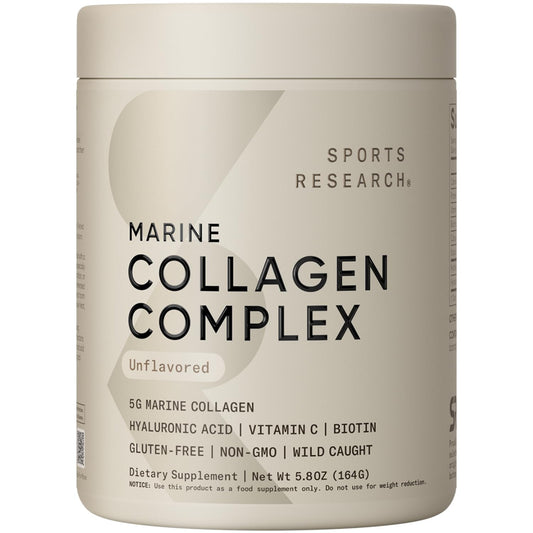 Sports Research Collagen Beauty Complex bottle on white background