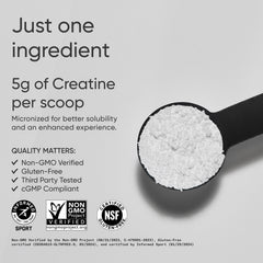Unflavored creatine powder dissolving in water