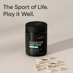 Digestive enzyme benefits and bloating relief visualization