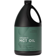Sports Research Keto MCT Oil bottle front shows triple MCT blend.