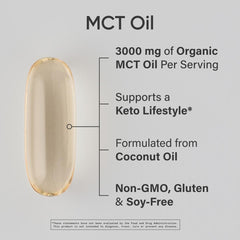 Side view of the MCT Oil Pills bottle