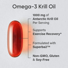 Close-up of Pure Antarctic Krill Oil with phospholipid-bound Omega-3s