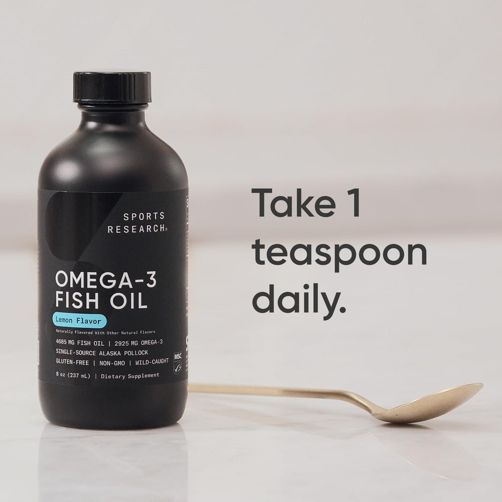 1 tablespoon serving of Omega-3 fish oil