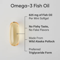 Wild Alaska Pollock sourced Omega-3 mini softgels