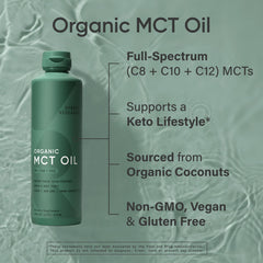 MCT Oil added to coffee in a mug