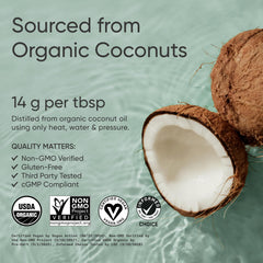 Label with USDA Organic and Non-GMO certifications