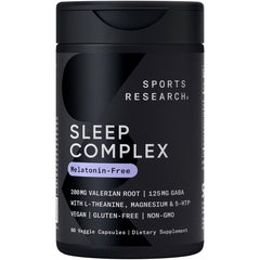 Sports Research Sleep Complex bottle and label