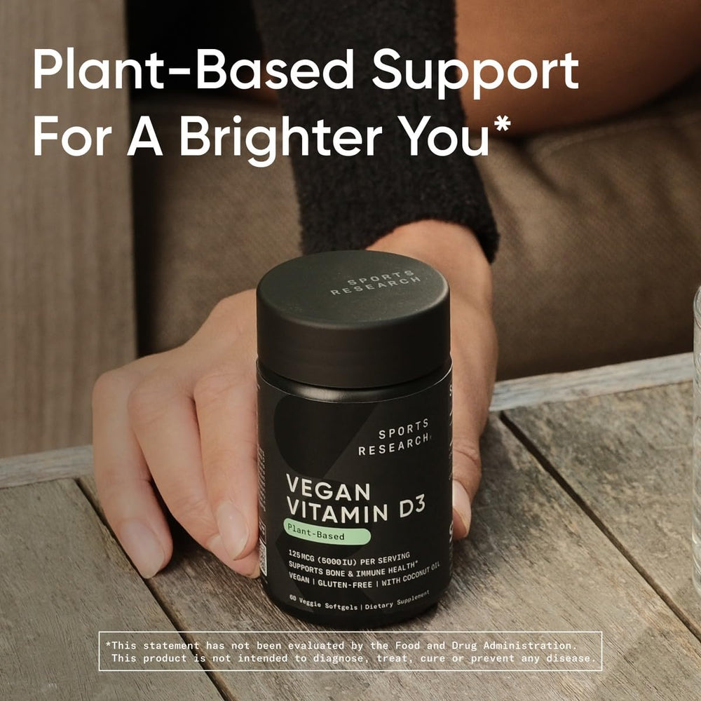 Carrageenan-free label on vitamin D3 bottle