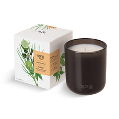 Brand label of Sprig by Kohler Recharge Aromatherapy Candle with Bergamot and Lemongrass