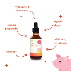 Product label for SPRIGS Kids Calm Tummy tincture