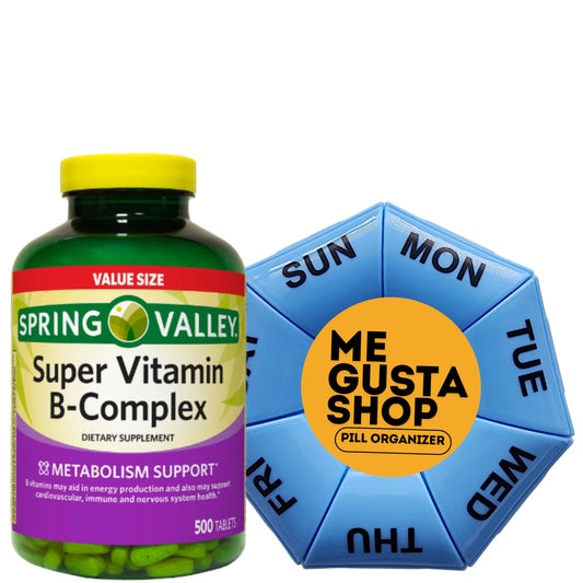 Spring Valley Vitamin B-Complex tablets bottle front view