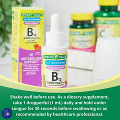Spring Valley Berry B12 packaging and bottle