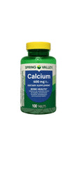 Pack of 2 Spring Valley Calcium Bone Health tablets bottles