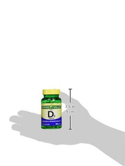 Label close-up of Spring Valley Vitamin D3 2000 IU Twin Pack