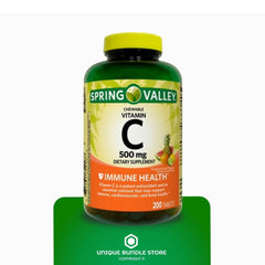 Gluten-free and lactose-free label on Vitamin C chewables