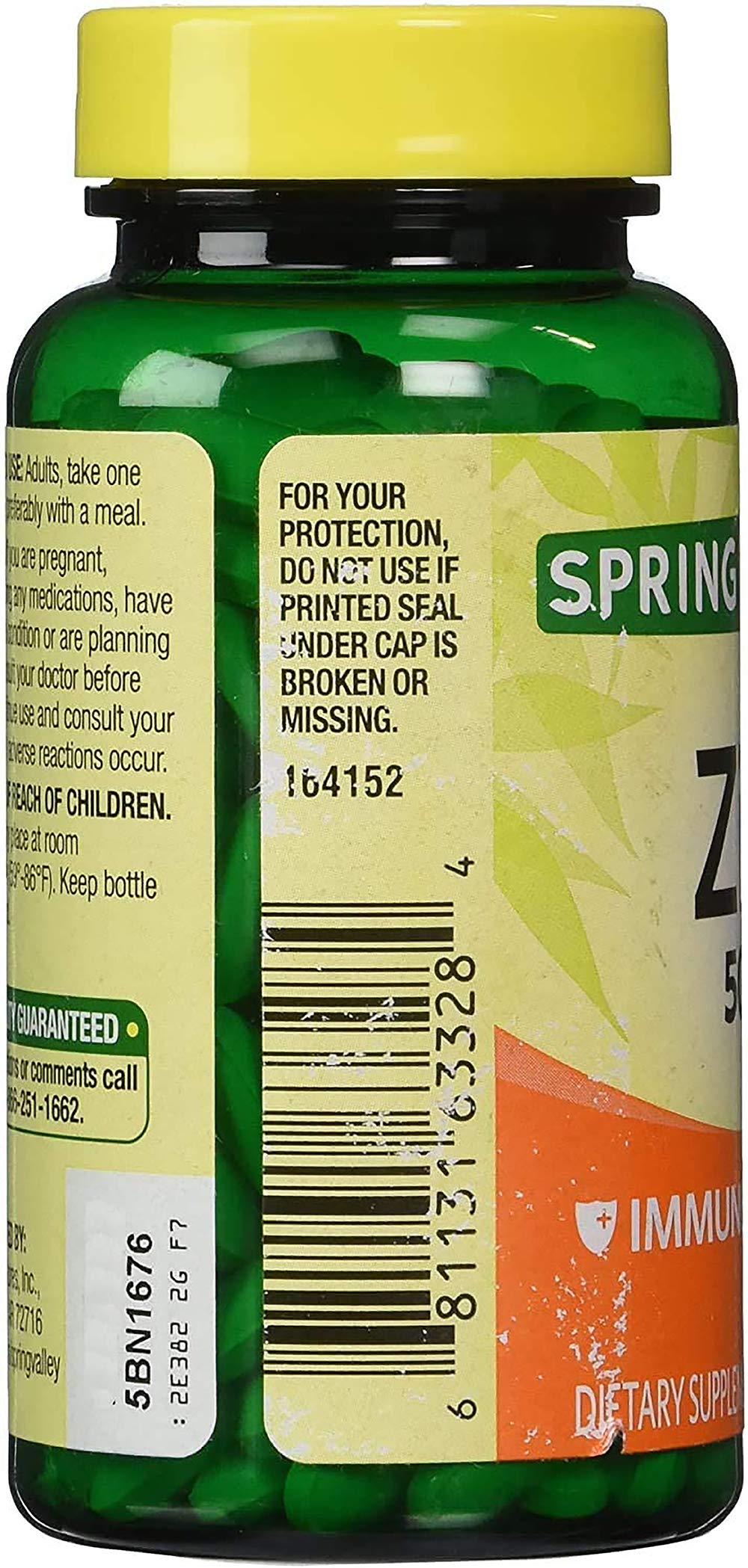 Close-up of zinc tablets showing small size for easy swallowing