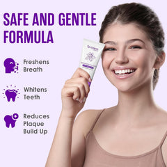 Toothpaste tube and 4-pack display for sensitive teeth relief