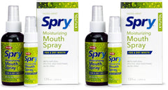 Spry Natural Xylitol Dry Mouth Spray bottle, pack of 2, front view