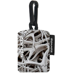 SPUDZ Classic microfiber lens cleaner with clip-on pouch, 6x6 inches, front view