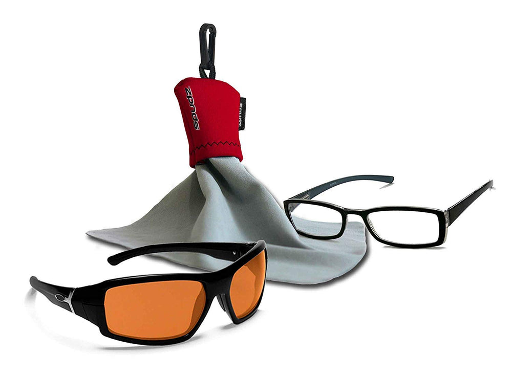 Plastic clip attached to clothing for easy access to SPUDZ