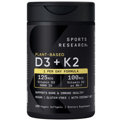 Sports Research D3 + K2 bottle front
