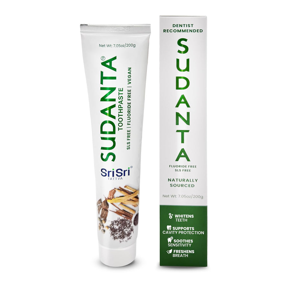 Sri Sri Tattva Sudanta Herbal Toothpaste 200g packaging